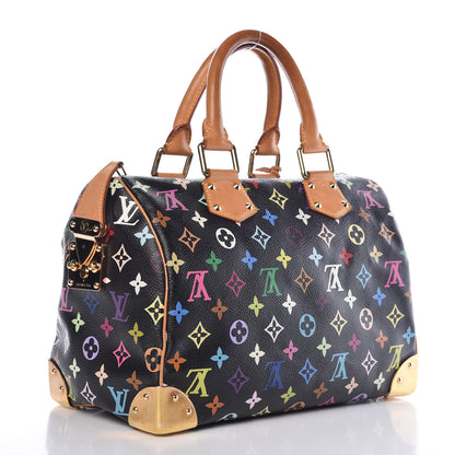 Louis Vuitton Monogram Multicolor Speedy 30 Black 3 of 16