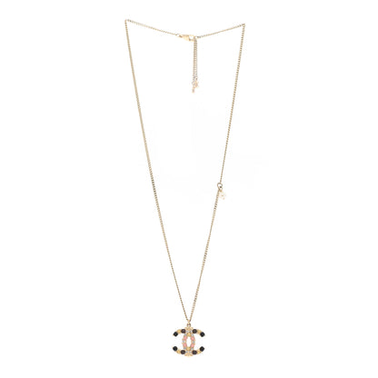 Chanel Crystal Gripoix CC Necklace Gold Multicolor 3 of 6