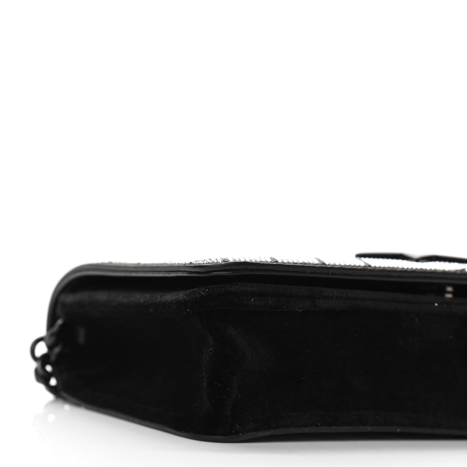 Stella McCartney Velvet Crystal Star Crossbody Bag Black 8 of 9