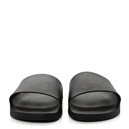 Louis Vuitton Rubber Monogram Eclipse Mens Waterfront Mules 11 Black 2 of 6