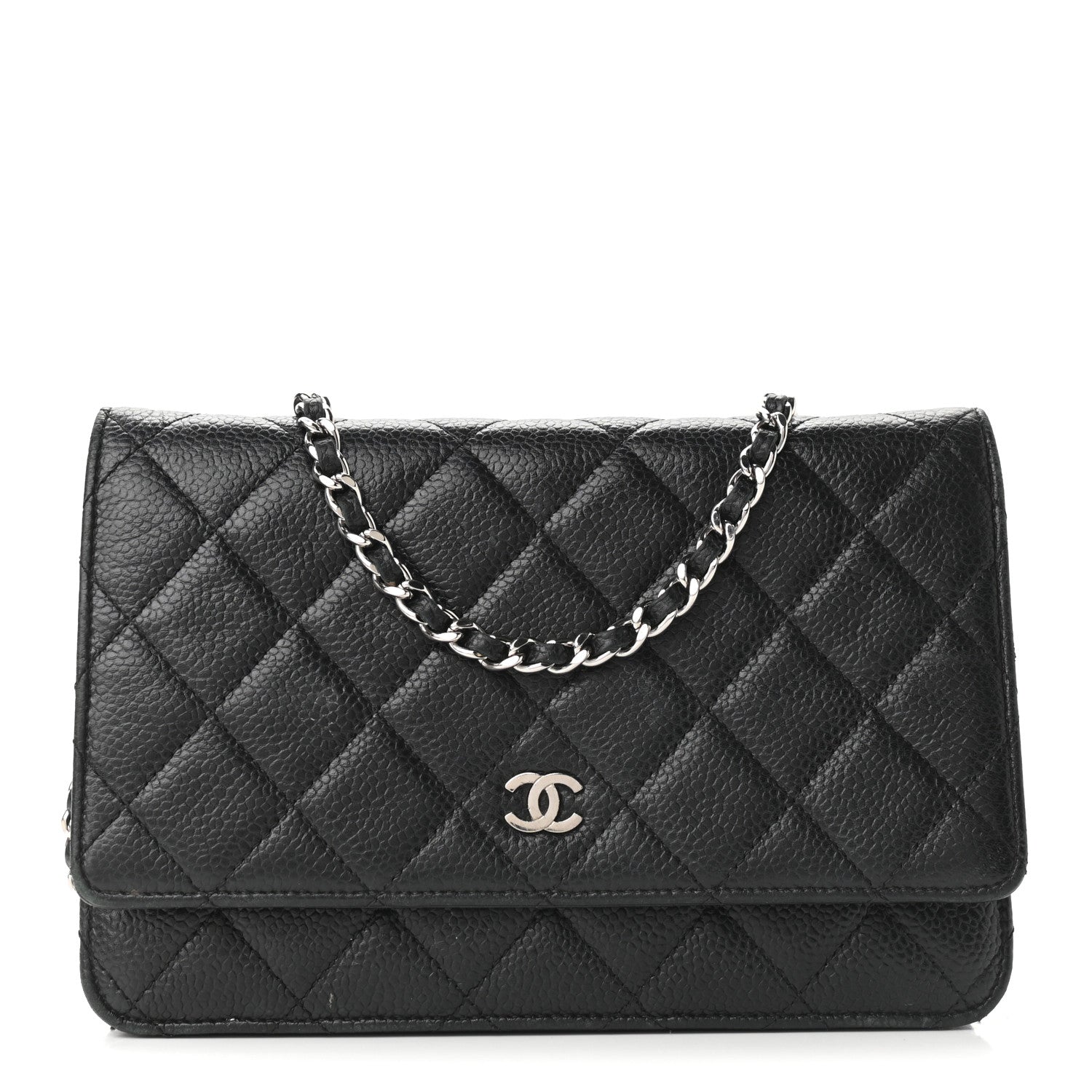 Chanel Caviar Quilted Wallet On Chain WOC Black 1 of 14