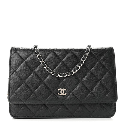 Chanel Caviar Quilted Wallet On Chain WOC Black 1 of 14