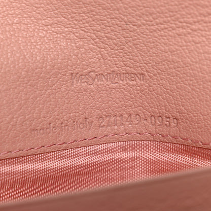 Saint Laurent Chevre Belle De Jour Continental Wallet Pink 6 of 7