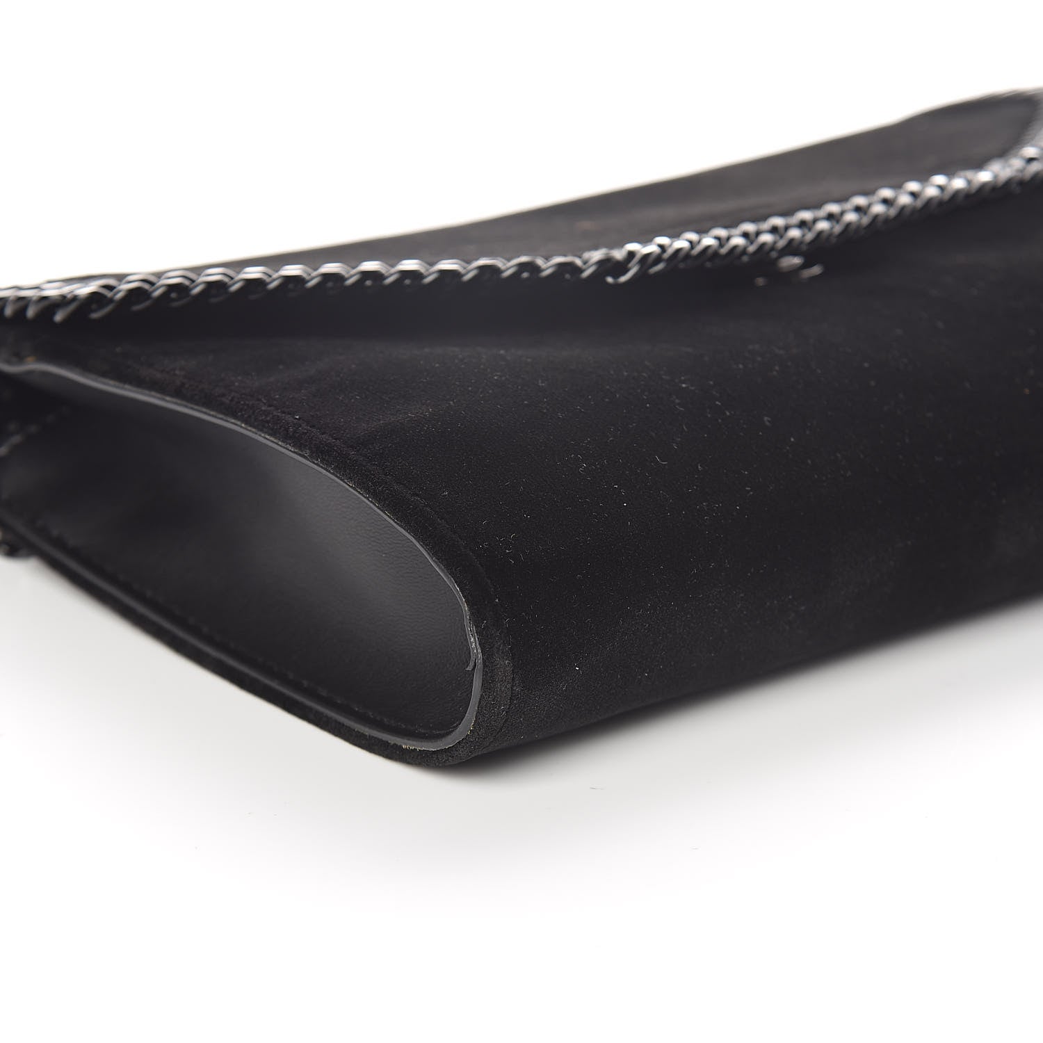 Stella McCartney Velvet Effect Falabella Shoulder Bag Black 8 of 9