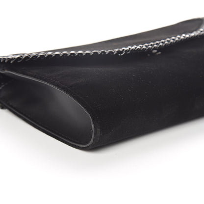 Stella McCartney Velvet Effect Falabella Shoulder Bag Black 8 of 9