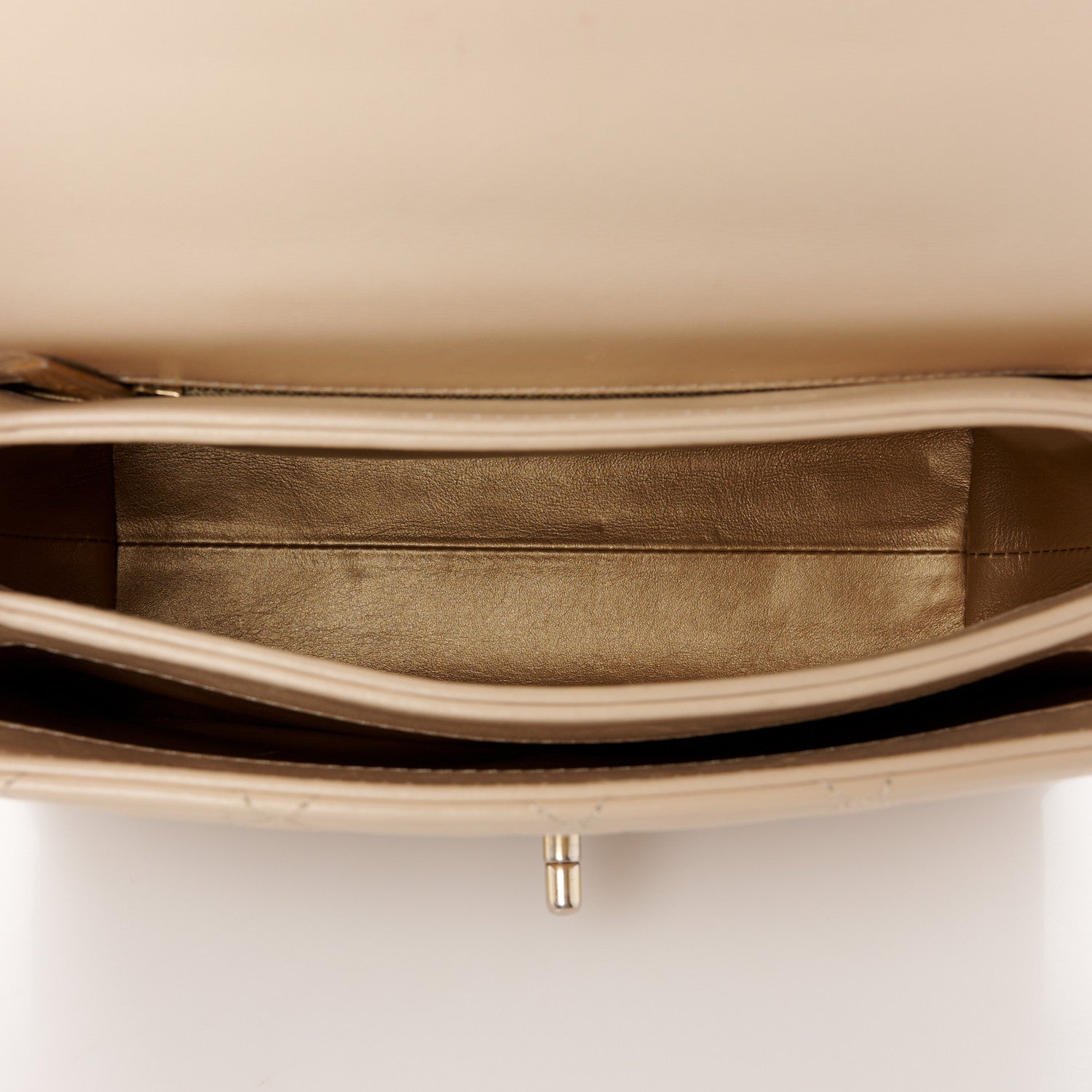 Chanel Lambskin Quilted Trendy Spirit Top Handle Bag Beige 5 of 12