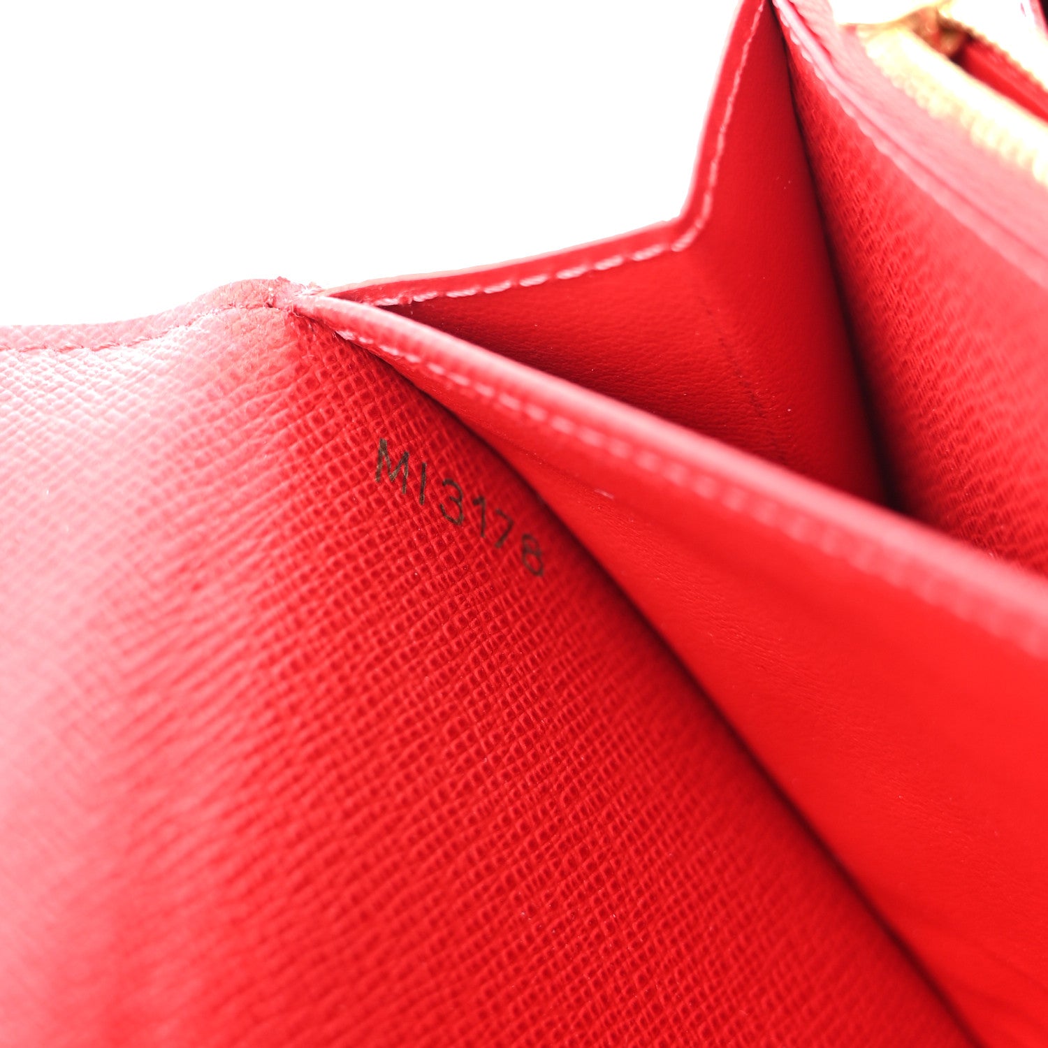 Louis Vuitton Damier Ebene Studded Sarah Wallet NM Cherry 7 of 9