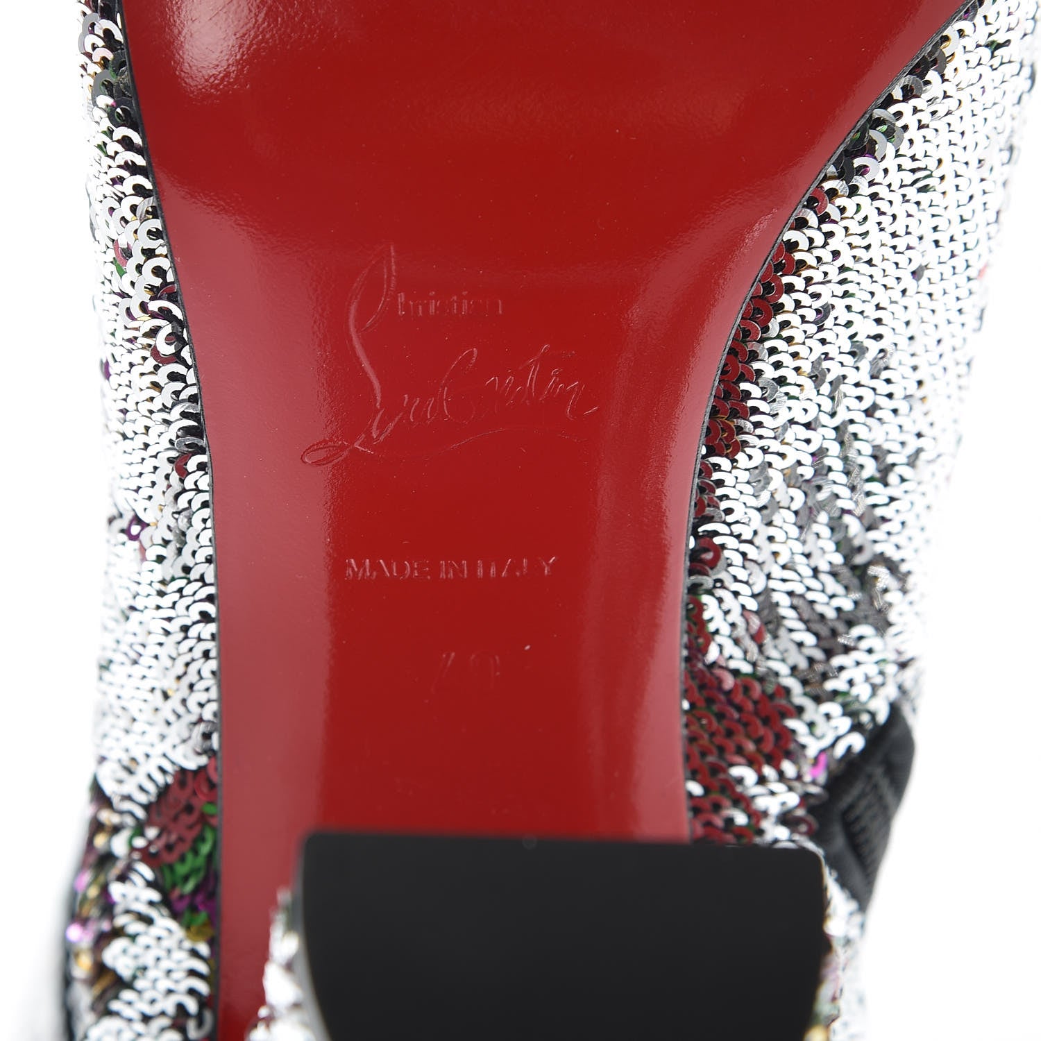 Christian Louboutin Paillettes Moulamax 100 Booties 40 Multicolor 6 of 8