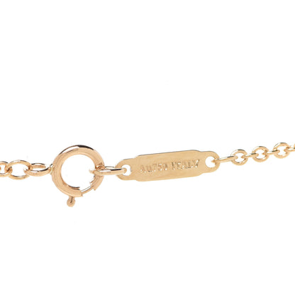 Tiffany 18K Yellow Gold Diamond Tag Chain Necklace 4 of 6