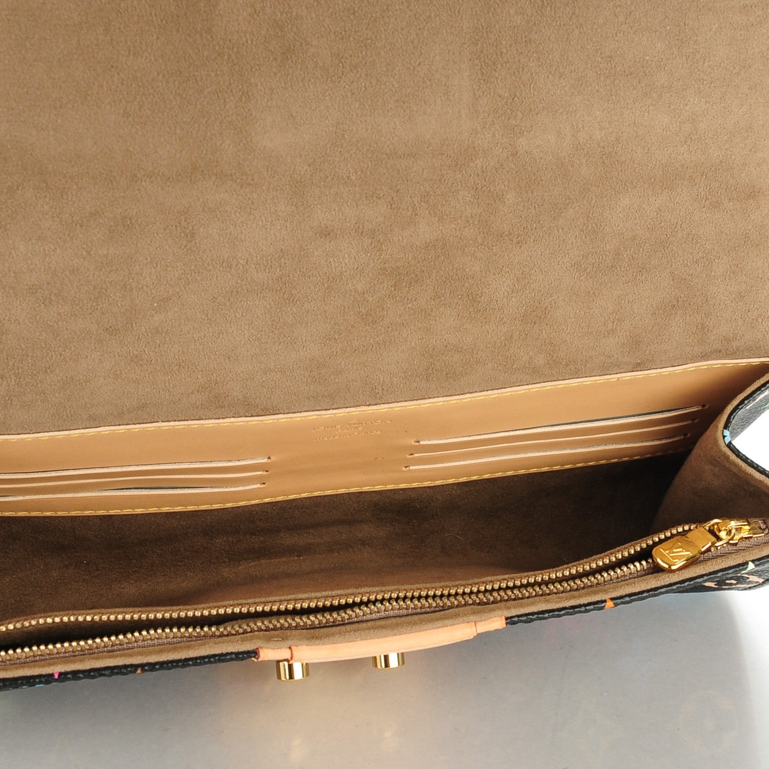 Louis Vuitton Monogram Multicolor Courtney Clutch Black 5 of 7