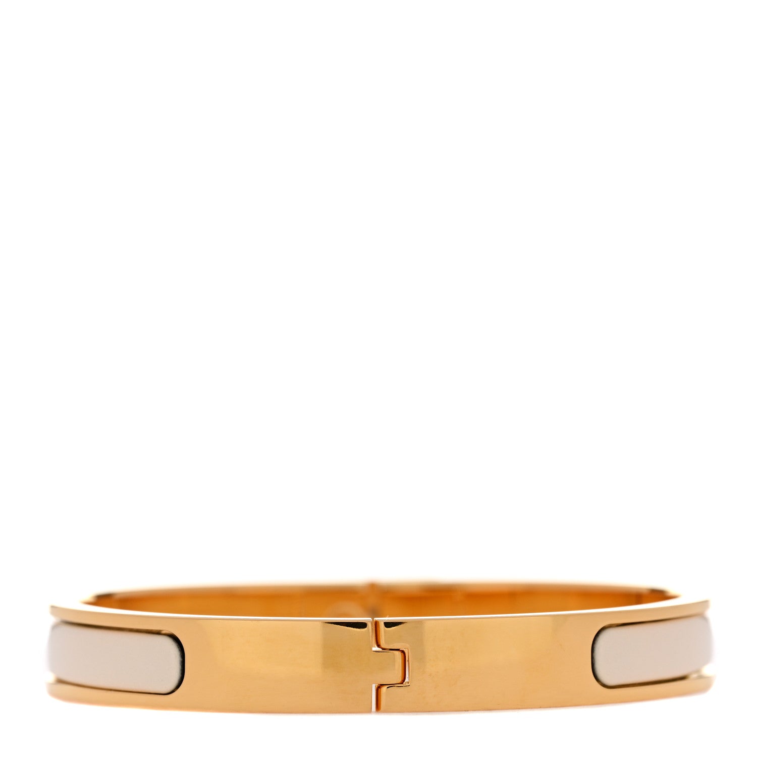 Hermes Enamel Mini Clic Kelly Bracelet PM Creme 3 of 5
