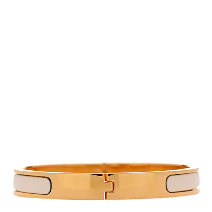 Hermes Enamel Mini Clic Kelly Bracelet PM Creme 3 of 5