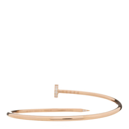 Cartier 18K Pink Gold Diamond Small Juste Un Clou Bracelet 15 2 of 4