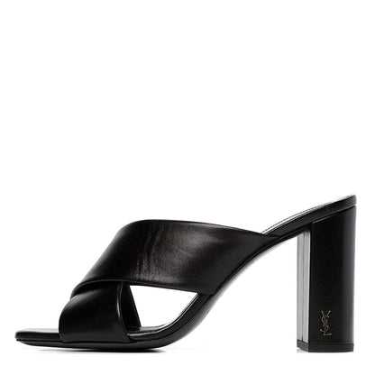 Saint Laurent Calfskin LouLou Mules 39 Black 1 of 6