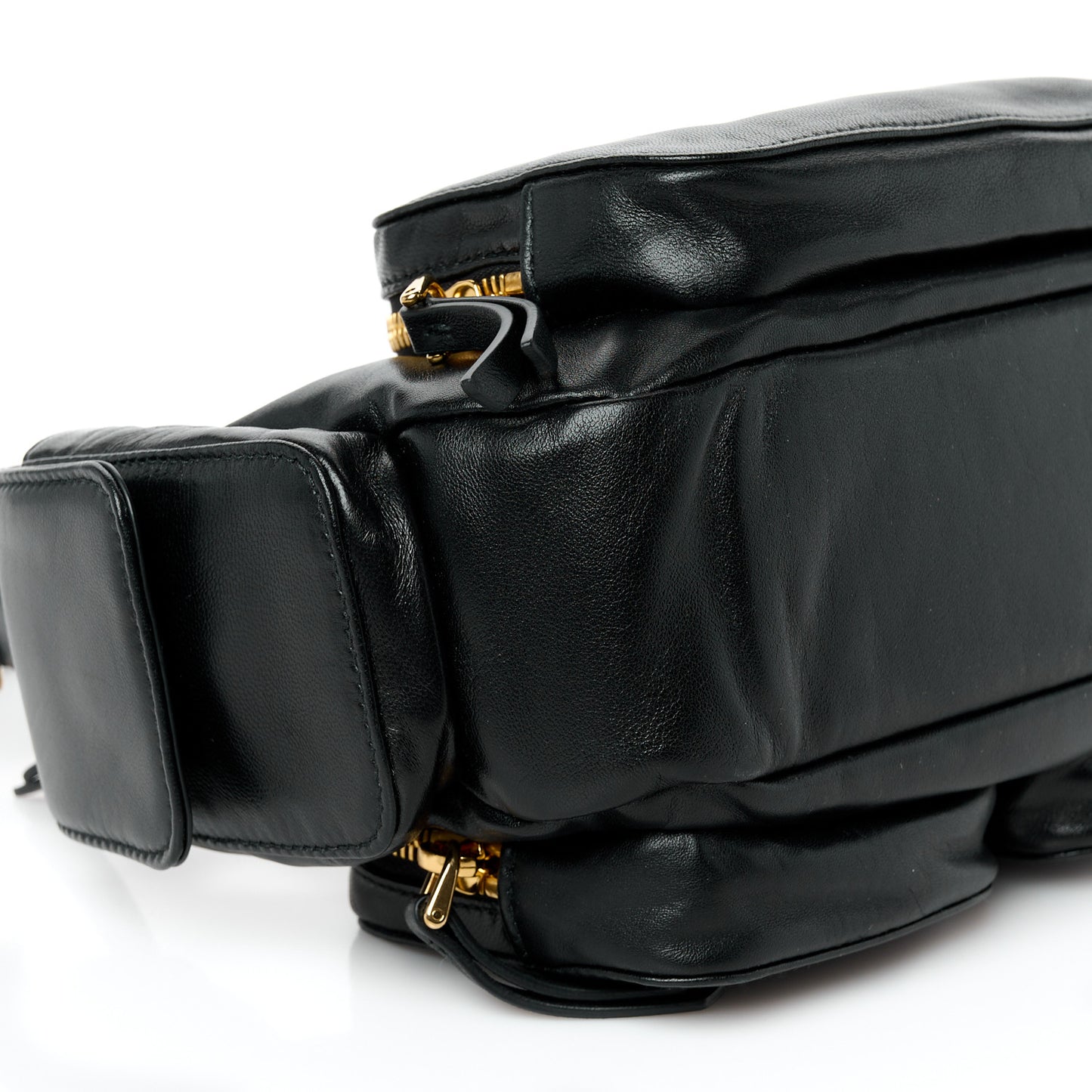 Nappa Multi Pocket Hobo Black