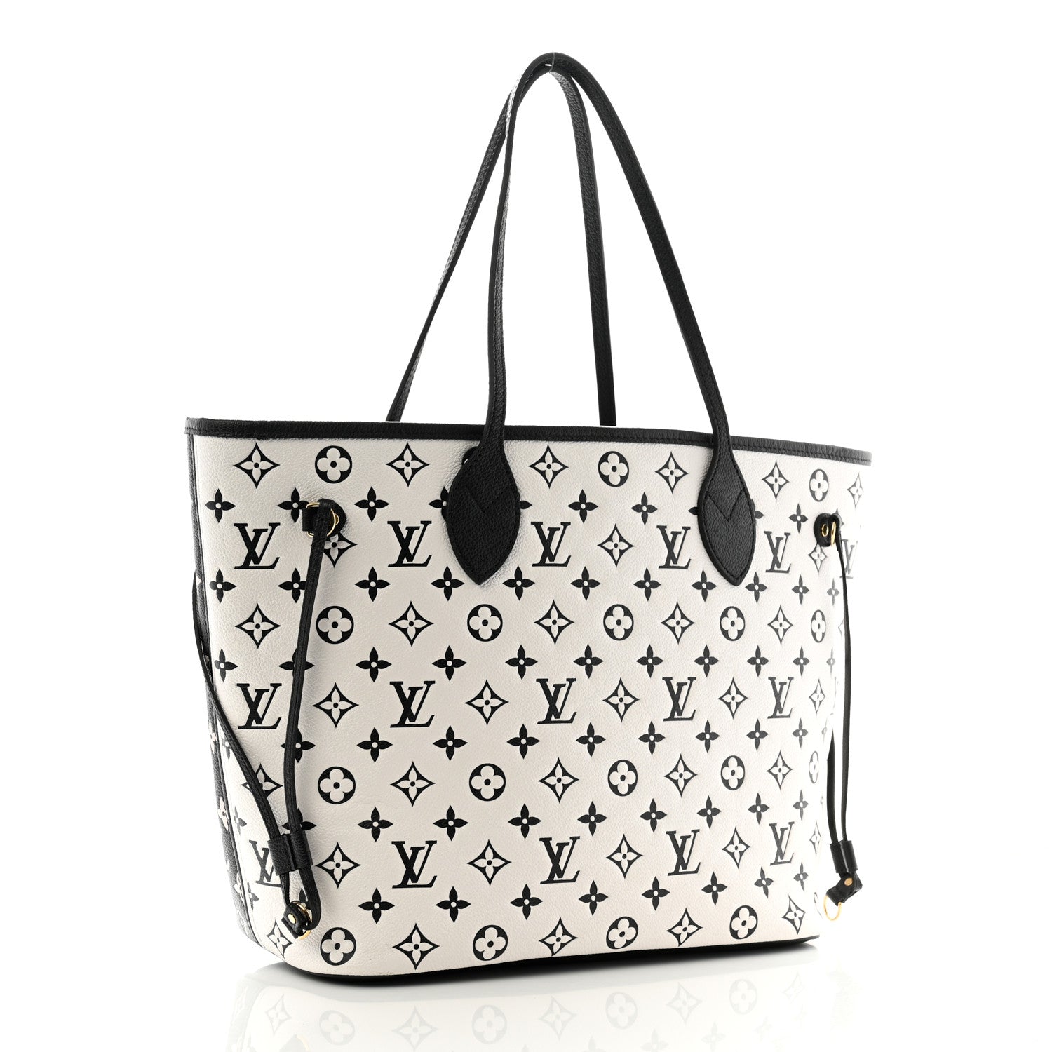 Louis Vuitton Empreinte Spring In The City Neverfull MM Black White Pink 4 of 11
