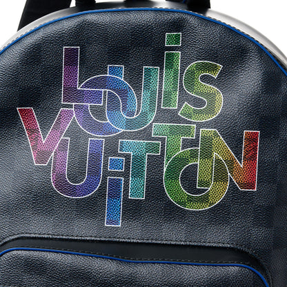 Louis Vuitton Damier Graphite Logo Josh Backpack Blue Multicolor 9 of 11