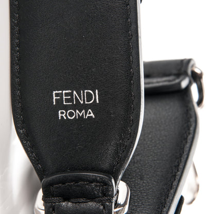 Fendi Vitello Dolce Nappa Patent Flowerland Studded Strap You Black 4 of 4