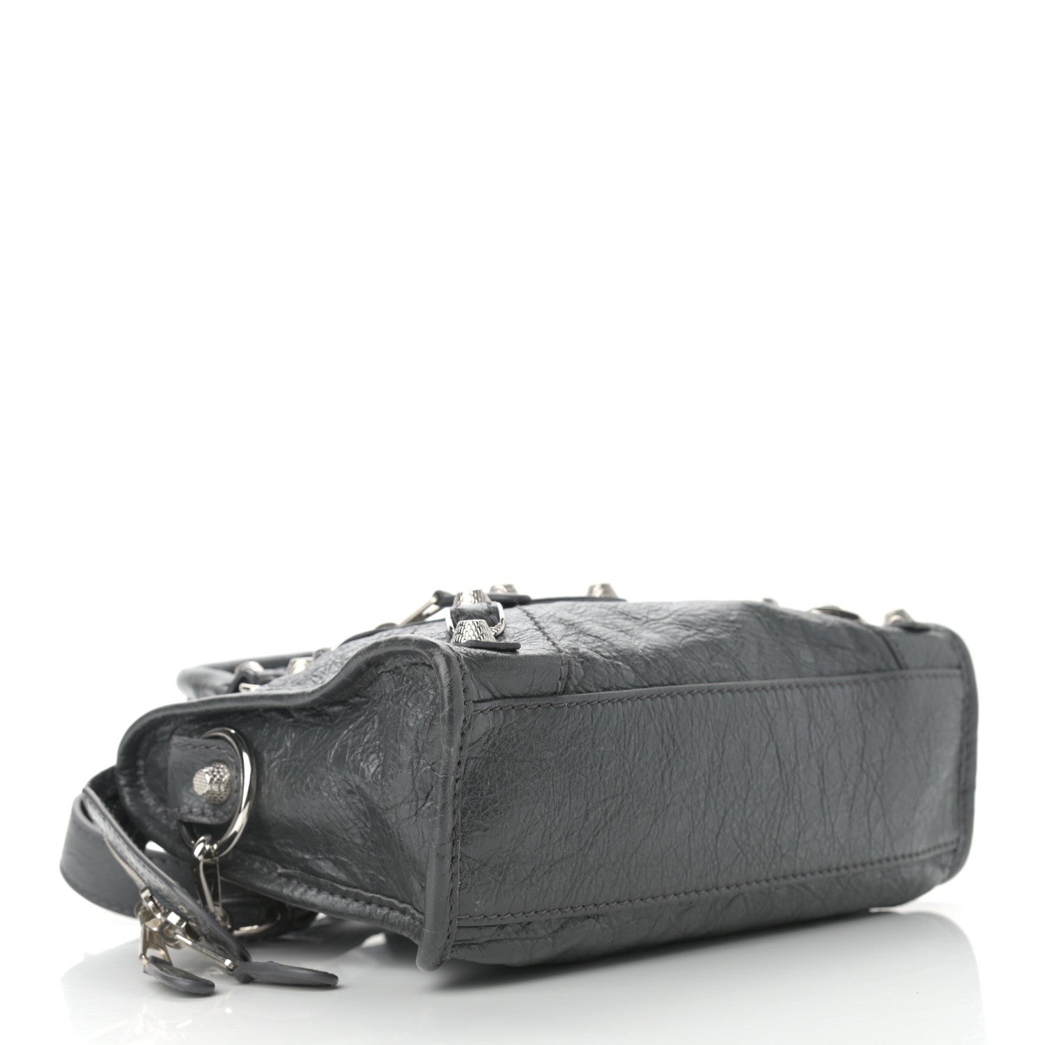 Balenciaga Agneau Giant 12 Silver Hardware Mini City Gris Fossile Anthracite 3 of 8