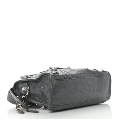 Balenciaga Agneau Giant 12 Silver Hardware Mini City Gris Fossile Anthracite 3 of 8