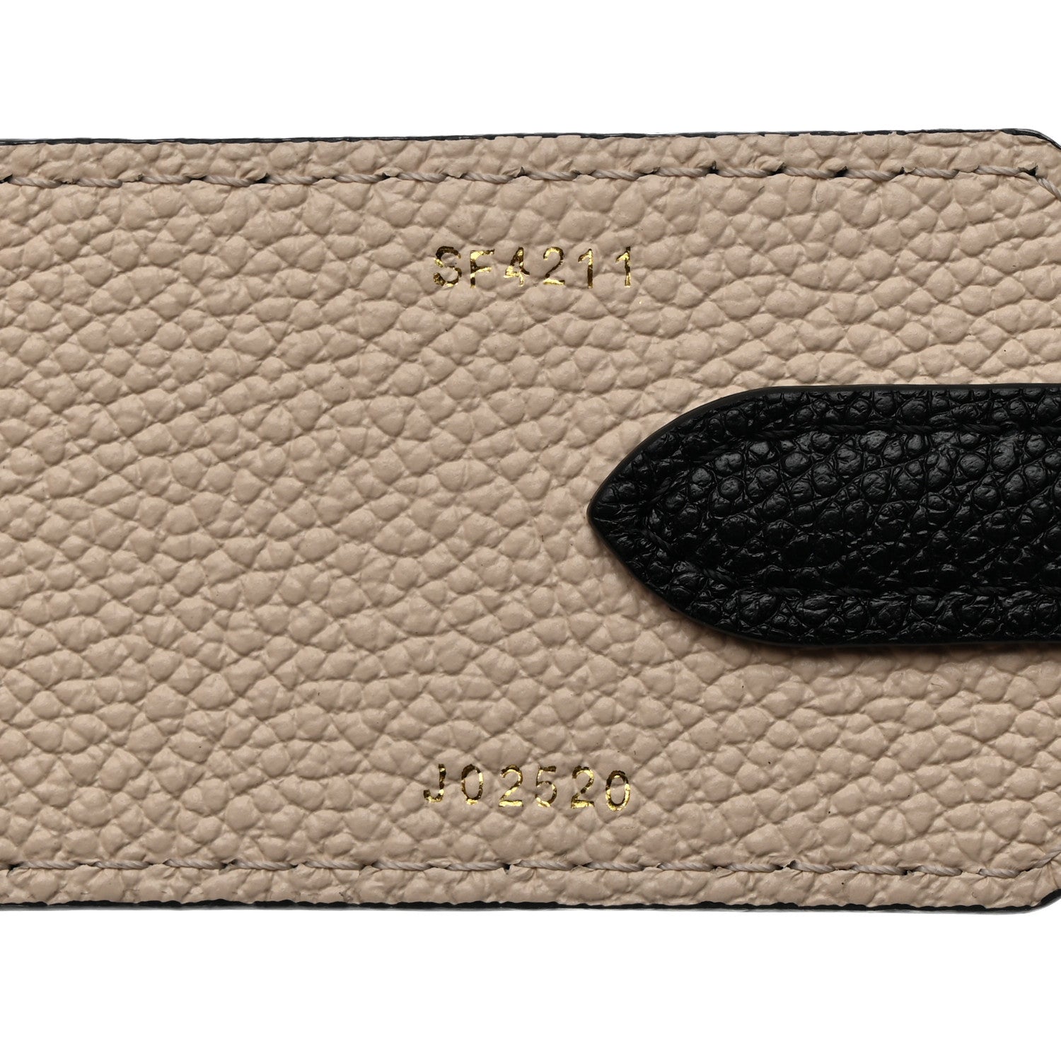 Louis Vuitton Empreinte Monogram Bandouliere Shoulder Strap Black Beige 4 of 5