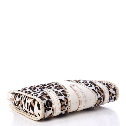 Valentino Garavani Calf Hair Leopard Large Tote Bag White 4 of 12