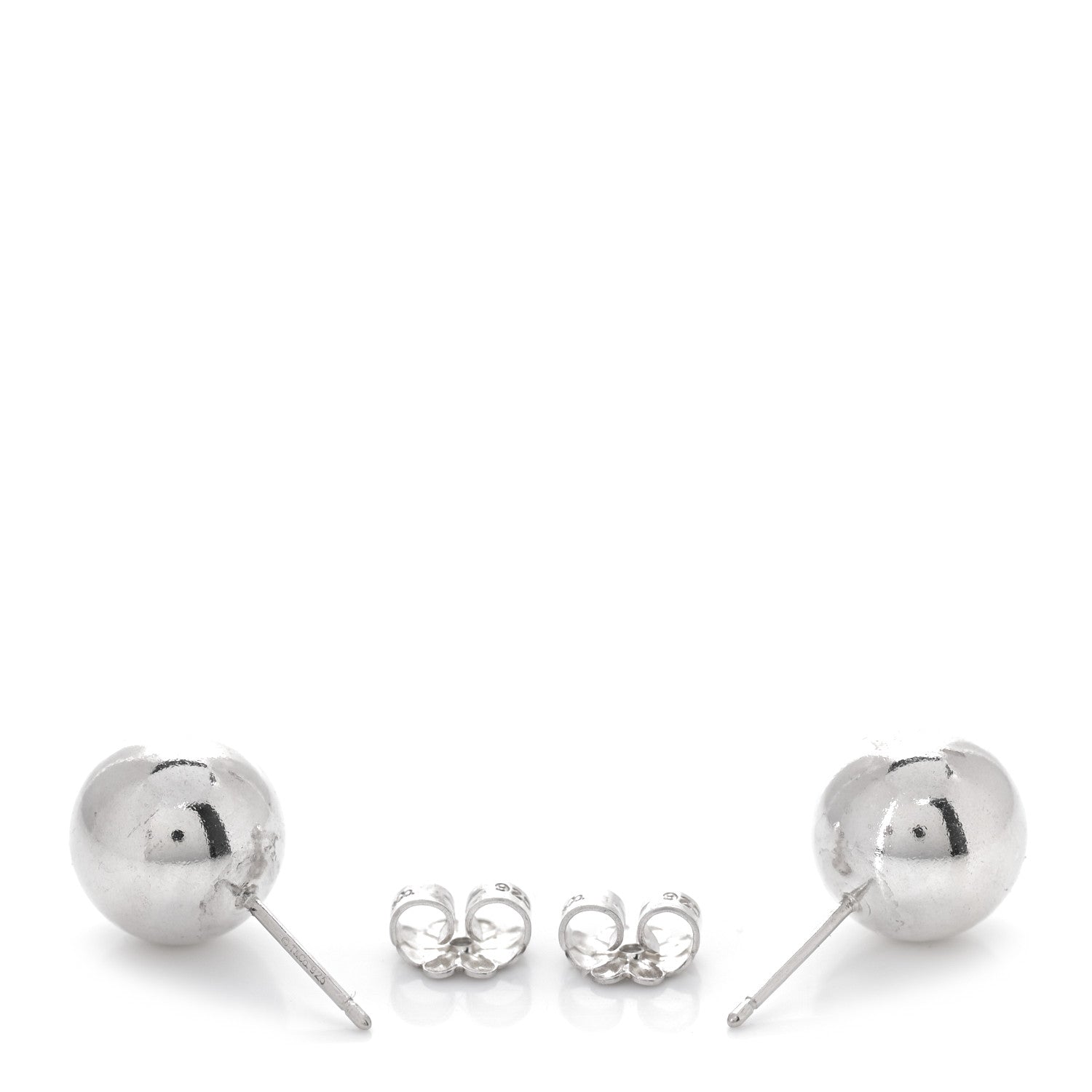 Tiffany Sterling Silver 10mm HardWear Ball Earrings 3 of 5