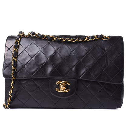 Chanel Lambskin Quilted Medium Double Flap Black 1 of 10