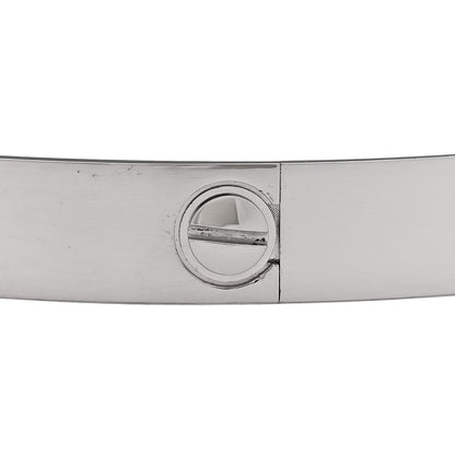Cartier 18K White Gold LOVE Bracelet 18 7 of 9
