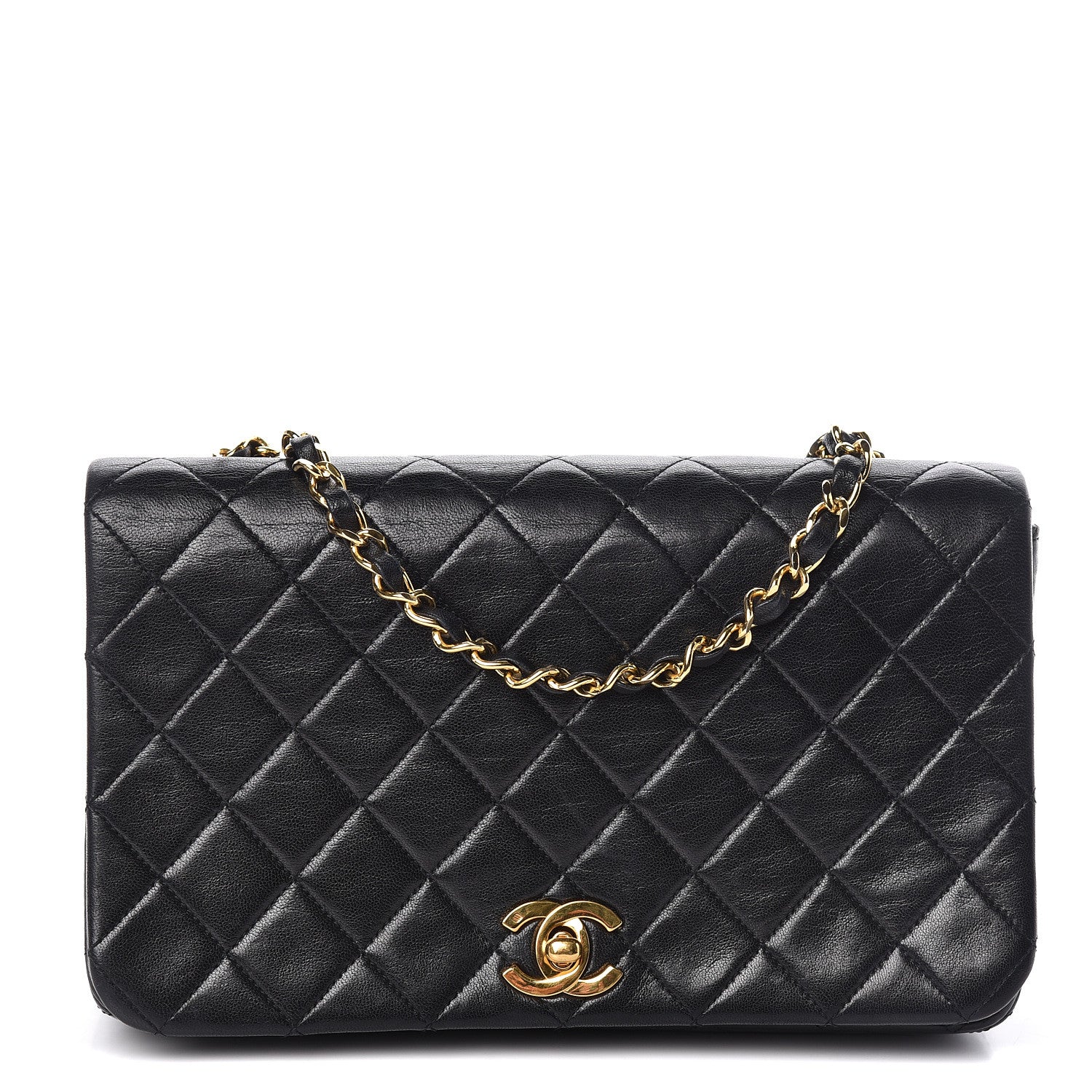 Chanel Lambskin Quilted Small Single Flap Black 1 of 13