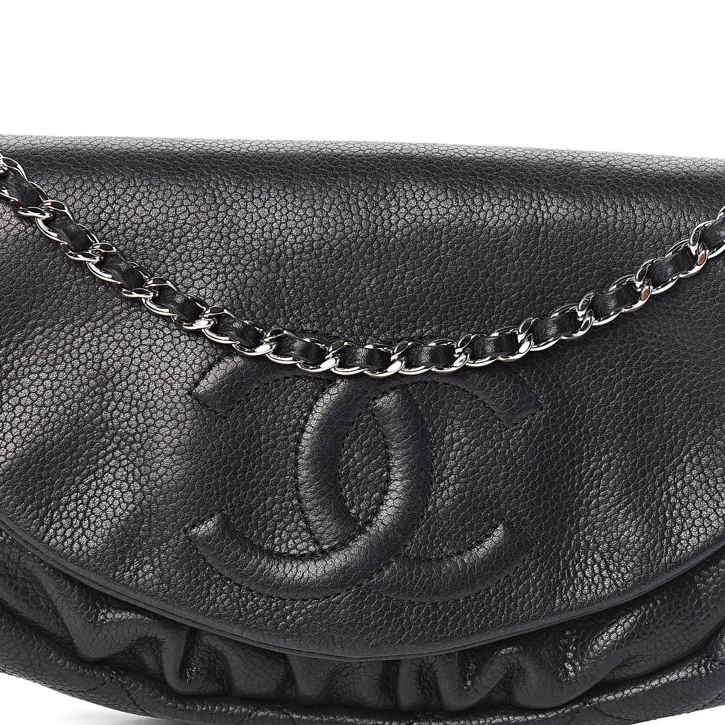 Caviar Half Moon Wallet On Chain WOC Black