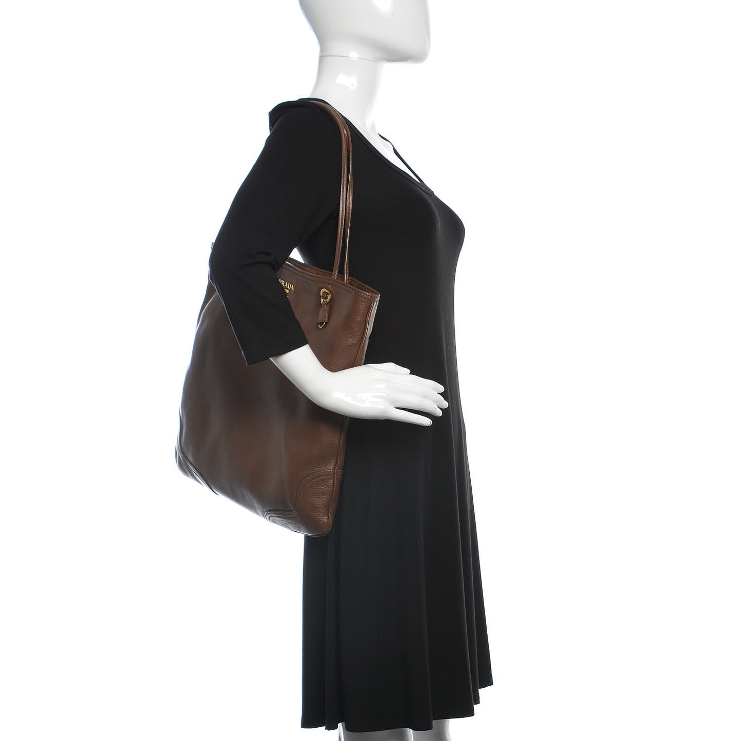 Vitello Daino Shoulder Bag Bruciato