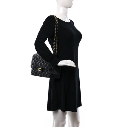 Chanel Caviar Quilted Jumbo Double Flap Black 2 of 12