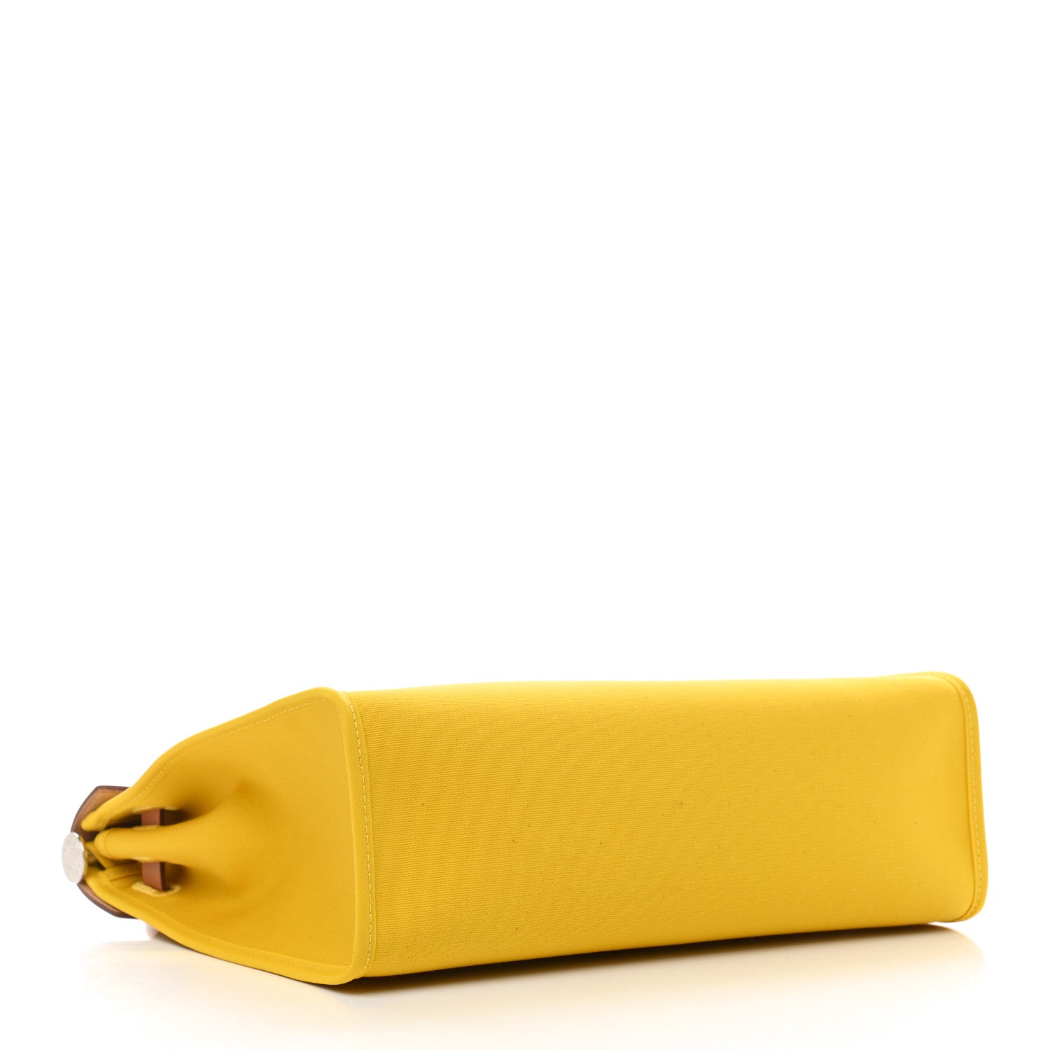 Hermes Toile Vache Hunter Herbag Zip 31 PM Natural Jaune De Naples 5 of 12