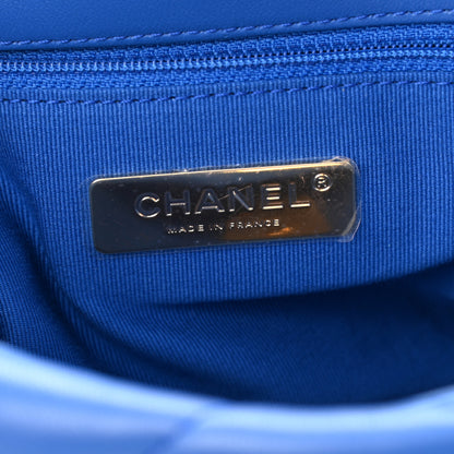 Chanel Lambskin Quilted Medium Chanel 19 Flap Blue 6 of 10