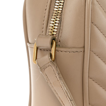 Saint Laurent Calfskin Matelasse Monogram Lou Camera Bag Dark Beige 13 of 15