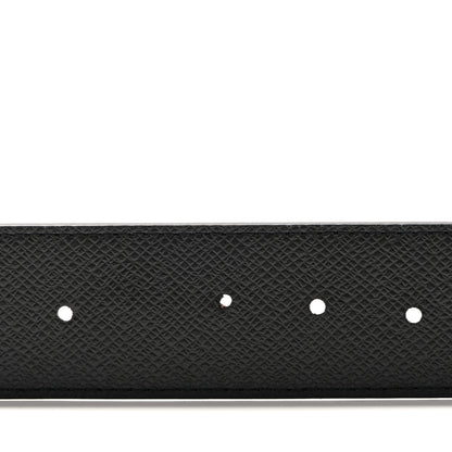 Louis Vuitton Monogram Eclipse Taigarama 40mm LV Initiales Reversible Belt 110 44 Black 6 of 7