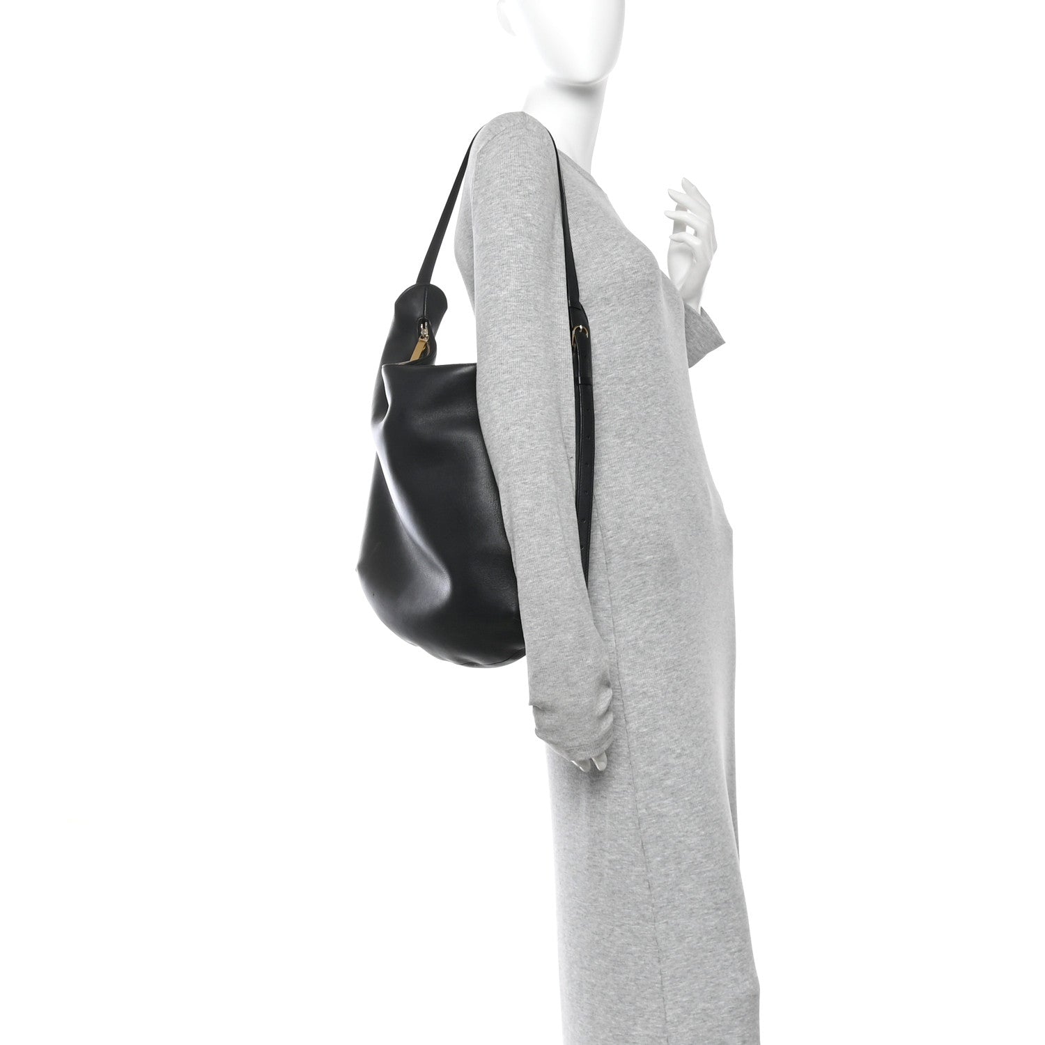 The Row Calfskin N/S Allie Bag Black 2 of 12