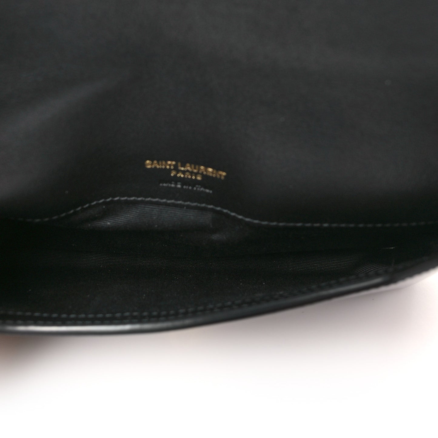 Vernice Diamond Calfskin Monogram Phone Holder Crossbody Black