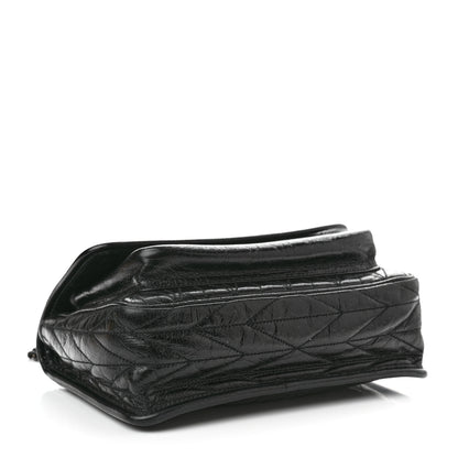 Miu Miu Vitello Shine Trapu Shoulder Bag Black 4 of 9