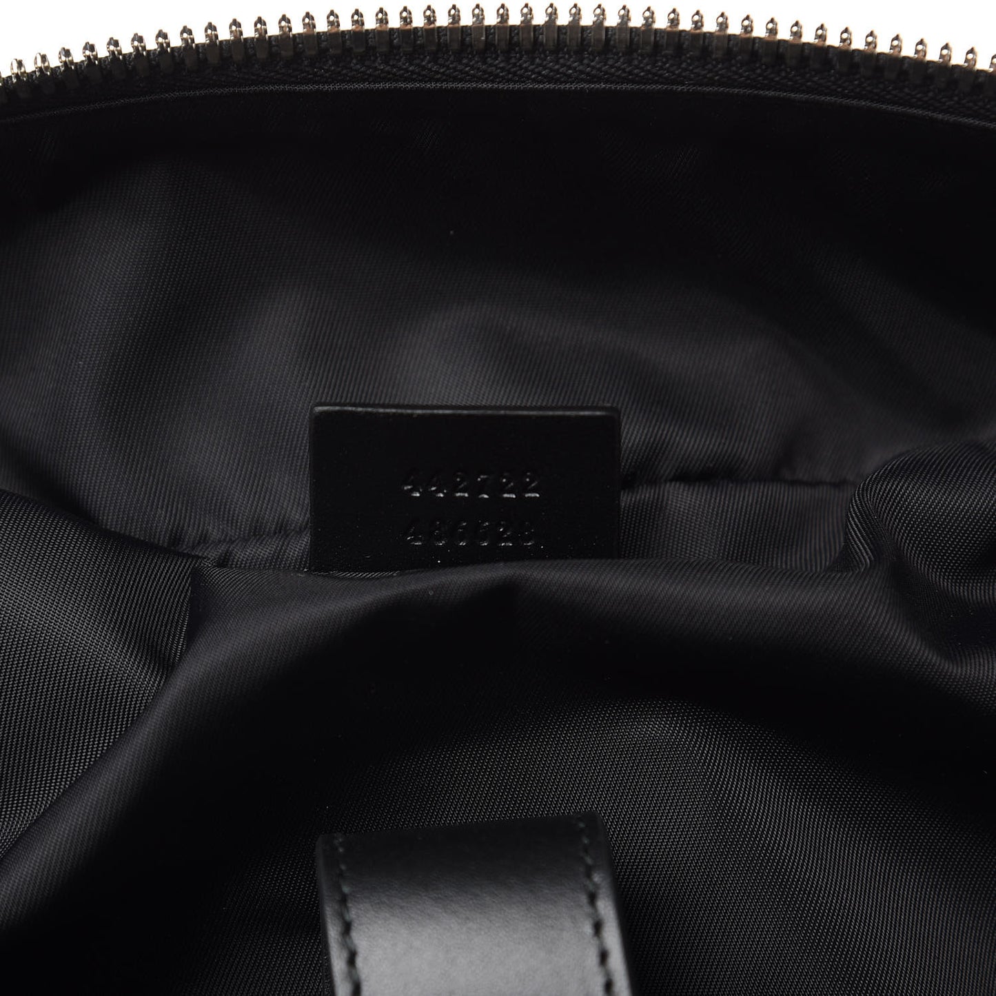 GG Supreme Monogram Web Dome Backpack Black