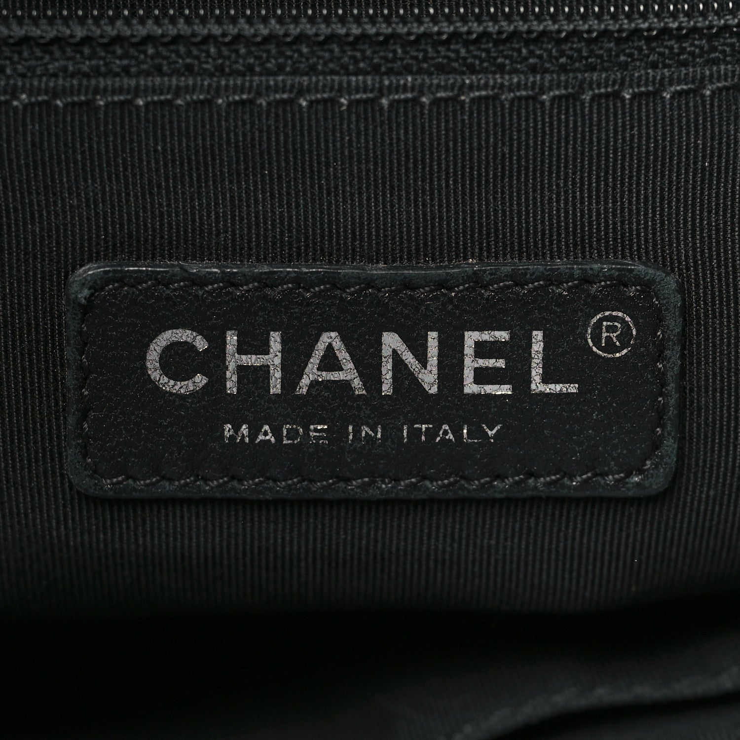 Chanel Calfskin Quilted Double Stitch Large Boy Tote Black 6 of 11