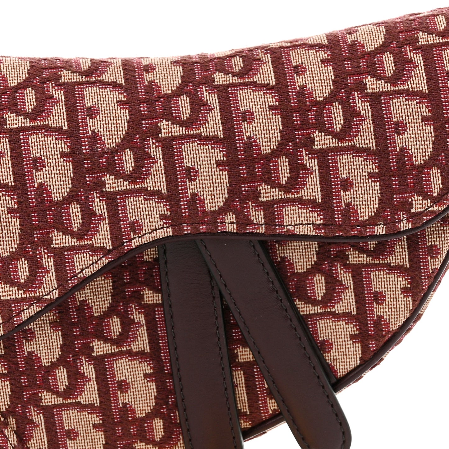 Oblique Mini Saddle Bag Burgundy