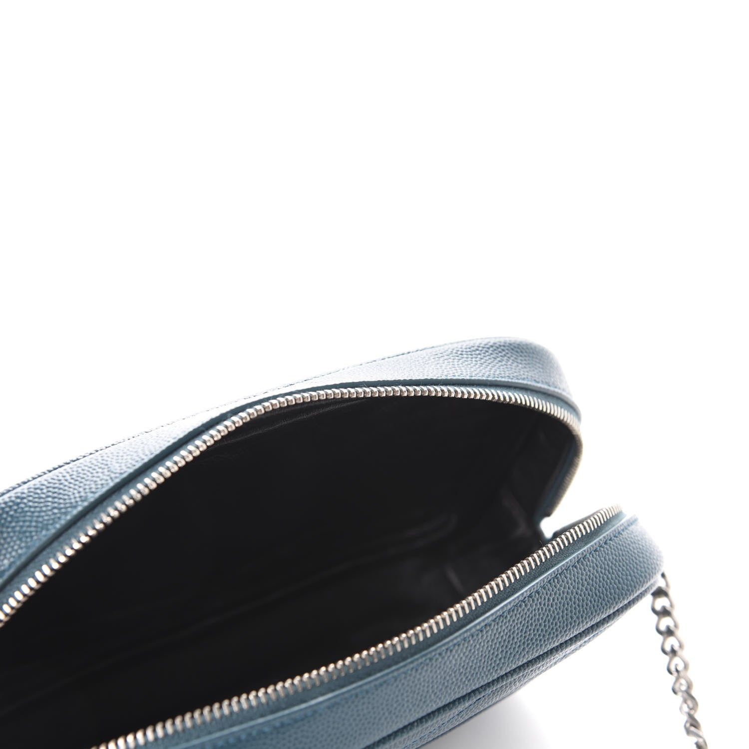 Saint Laurent Grain De Poudre Matelasse Monogram Mini Lou Camera Bag Petrol Green 5 of 11
