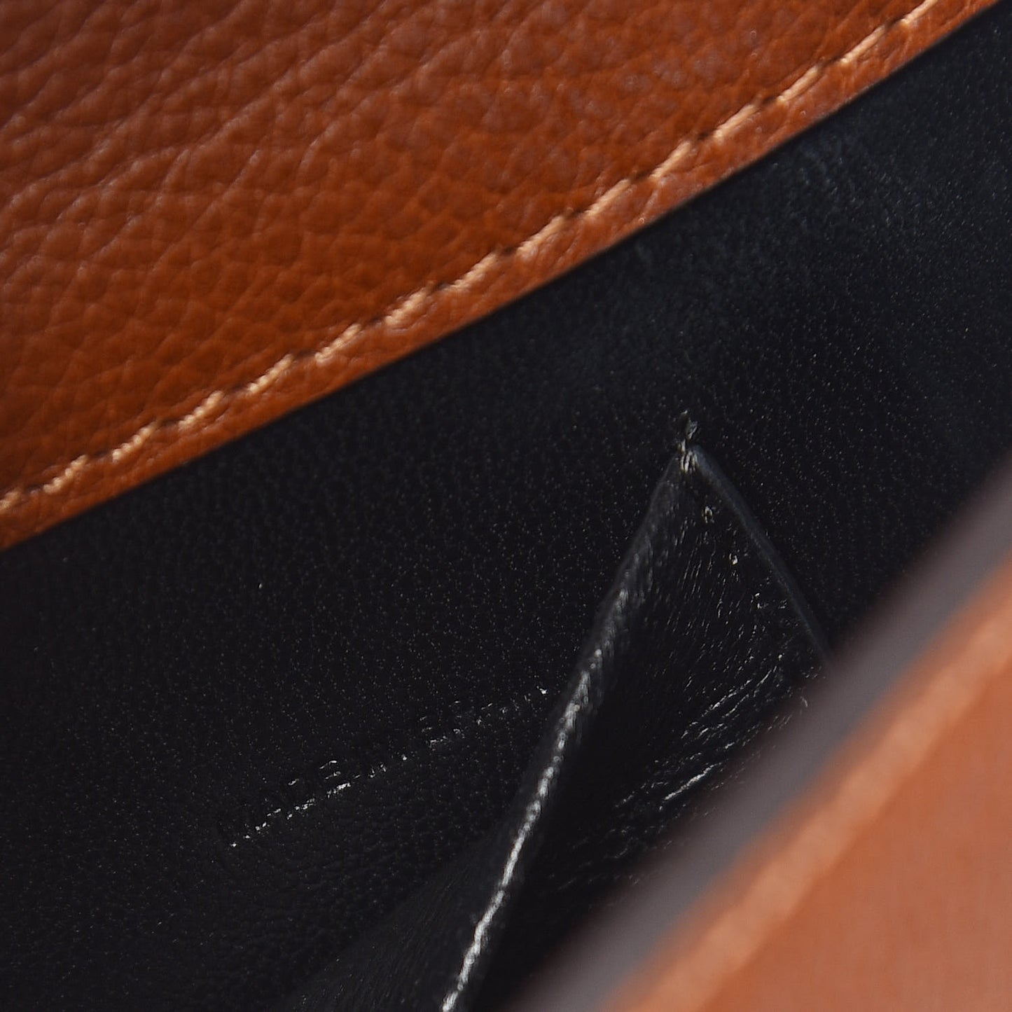 Calfskin Small Nile Bracelet Minaudiere Bag Caramel