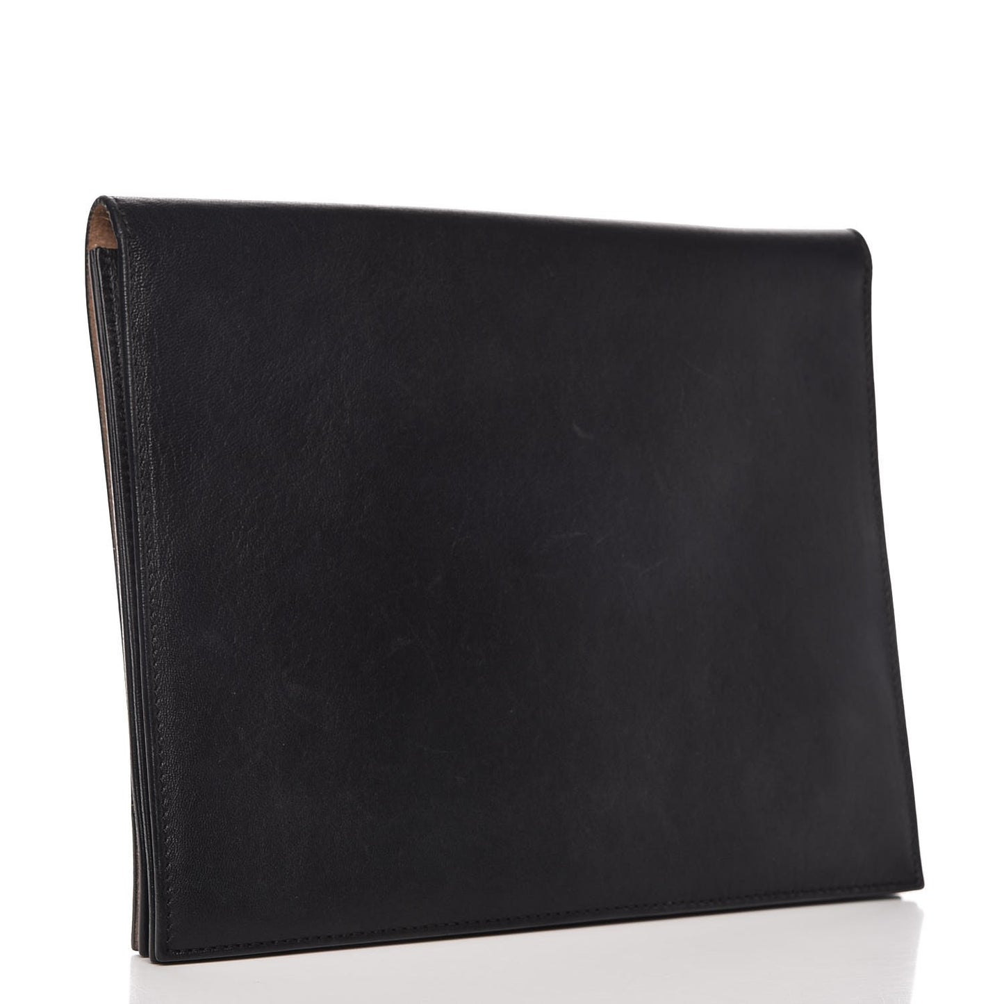 Smooth Lambskin iPad Folio Clutch Black