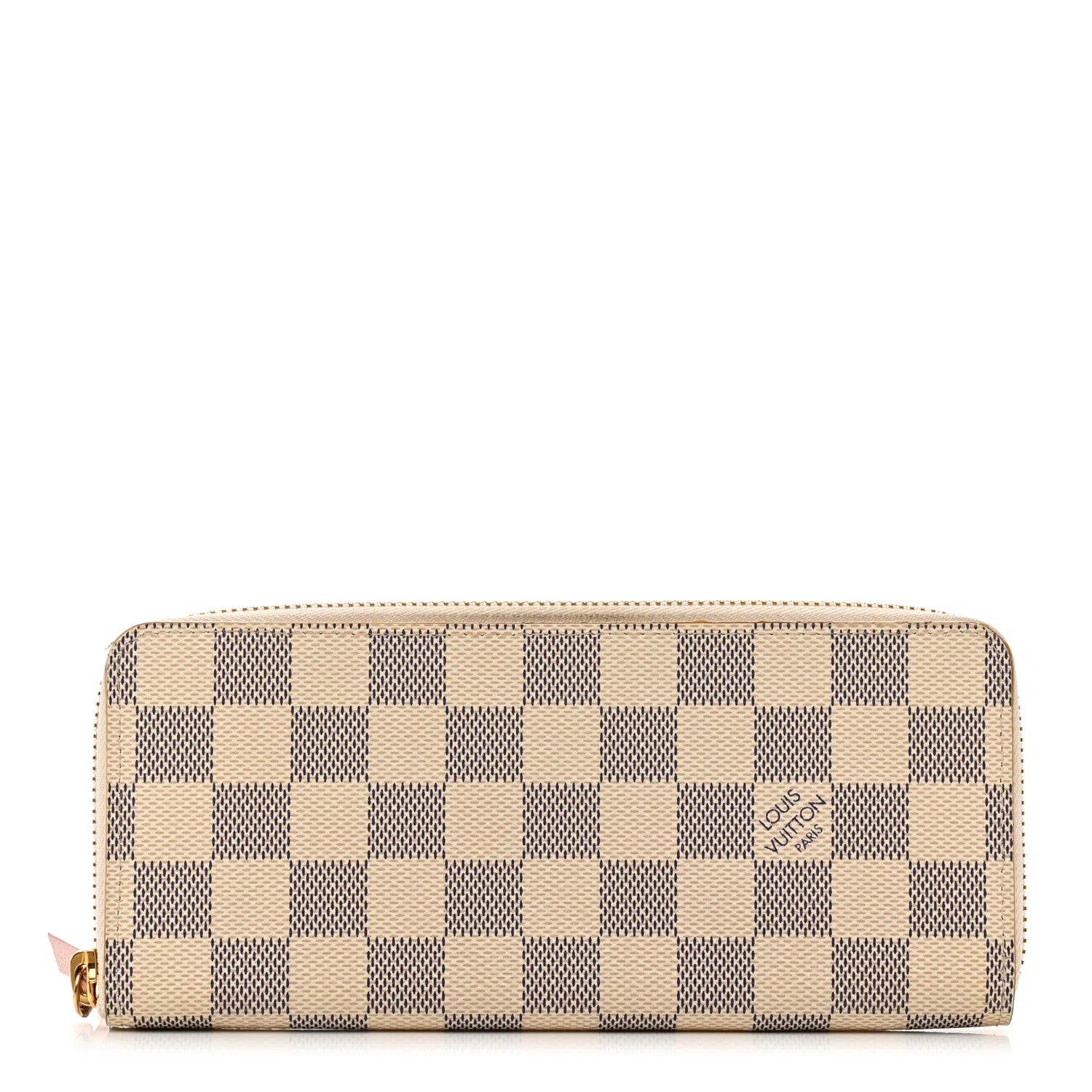 Louis Vuitton Damier Azur Clemence Wallet Rose Ballerine 1 of 10
