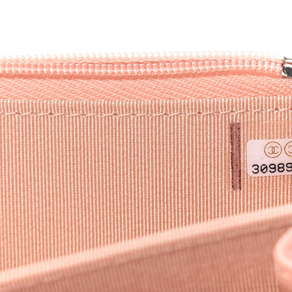 Chanel Lambskin Quilted Mini Wallet On Chain WOC Light Pink 9 of 10