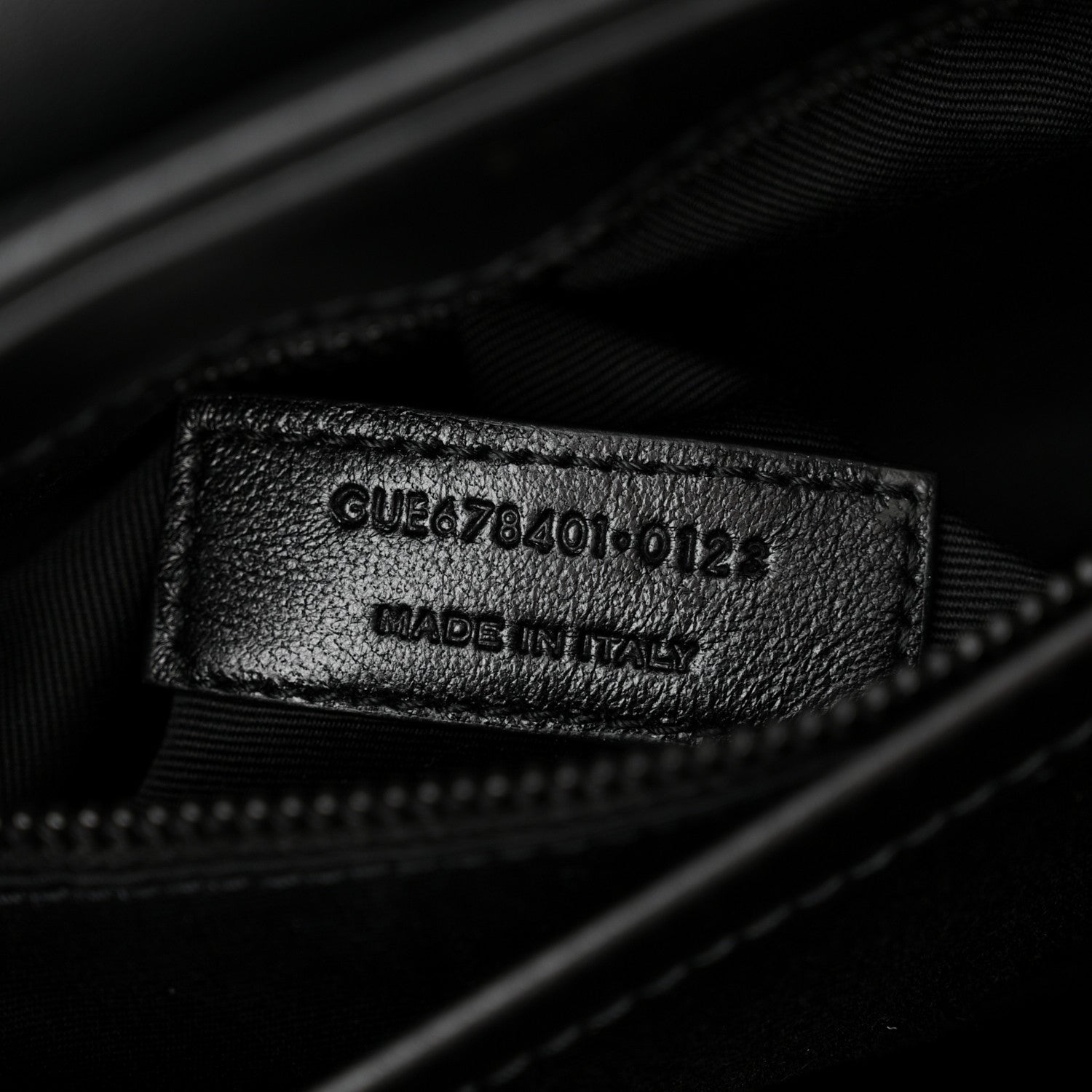 Saint Laurent Calfskin Y Quilted Monogram Monochrome Toy Loulou Crossbody Bag Black 7 of 14