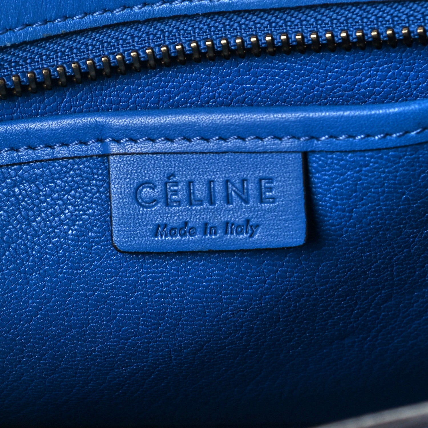 Celine Smooth Calfskin Nano Luggage Royal Blue 5 of 9